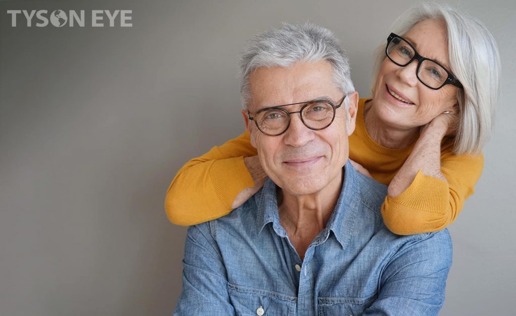 Couple showing the benefits of quality eyewear