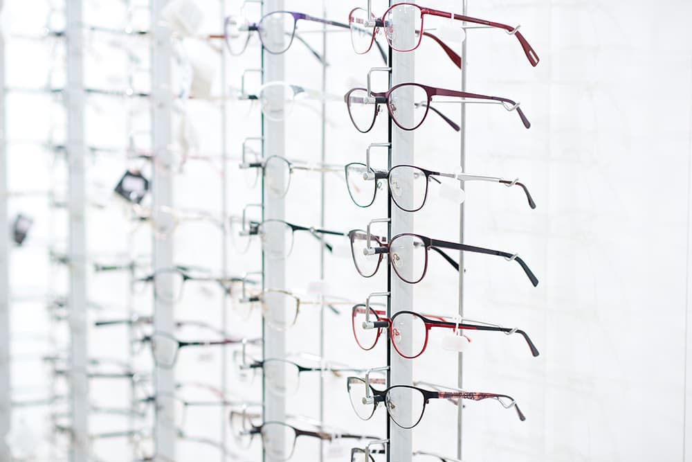 Glasses display