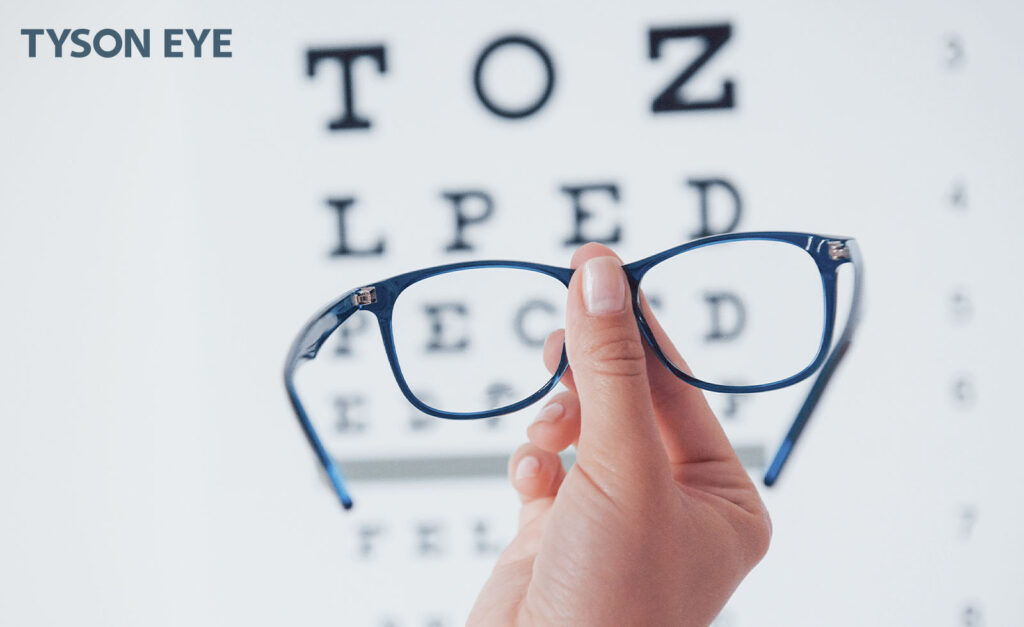 an eye exam chart to show what you could expect during one