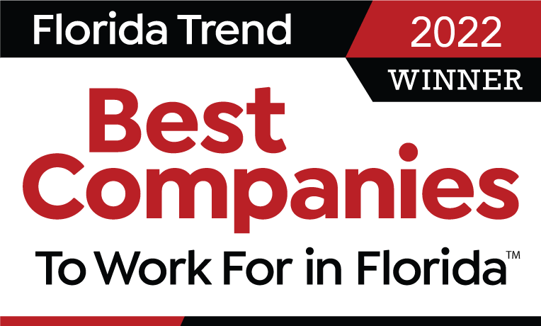 2022 Best Companies to Work for in Florida graphic